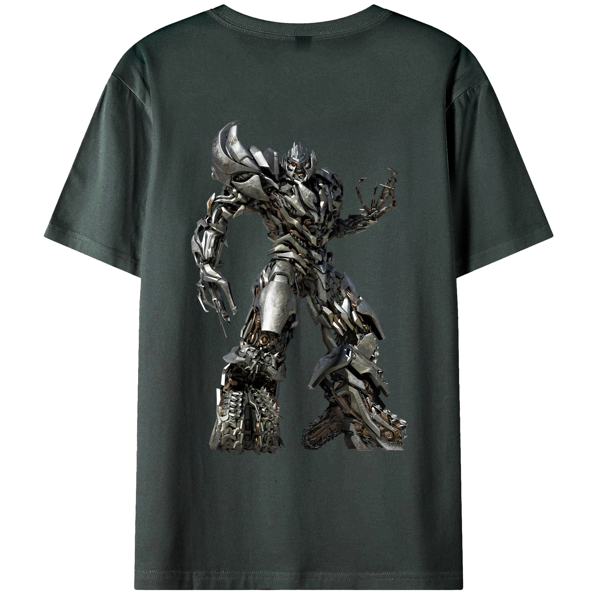 （画像用） Transformers トランスフォーマー 綿100％ メンズ半袖Tシャツ（バックプリント） 通気性